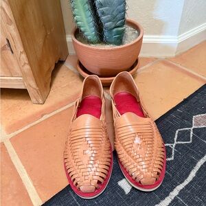 Esparto Tan Leather Loafers